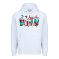 White mom fuel coffee cups Premium Hoodie - NancyCooperArtShop