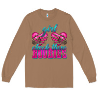 Toasted Coconut Girl Check Those Boobies Long Sleeve Tee - texasbilliewilder