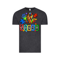 Vintage Black basketball support squad autism Vintage Tee - Zillion Design Studio