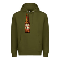 Army Green red beer bottle Premium Hoodie - AdoDesignShop