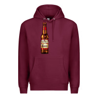 Burgundy red beer bottle Premium Hoodie - AdoDesignShop
