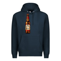 Navy red beer bottle Premium Hoodie - AdoDesignShop