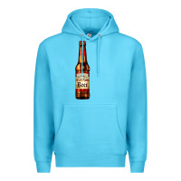 Ocean Blue red beer bottle Premium Hoodie - AdoDesignShop