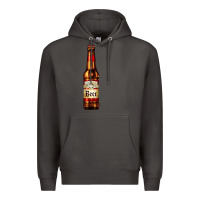 Smoke red beer bottle Premium Hoodie - AdoDesignShop