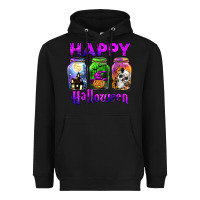 Black happy halloween Heavyweight Hoodie - JahusDesignShop