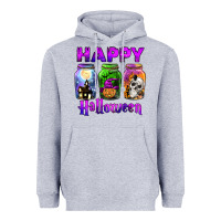 Heather Grey happy halloween Heavyweight Hoodie - JahusDesignShop