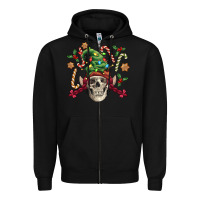 Black elf skull Zipper Hoodie - FaDigitalArtStudio