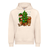Sandshell Christmas Elf With Gift Urban Hoodie - BundleAndBundleShop