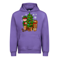 Tulip Christmas Elf With Gift Urban Hoodie - BundleAndBundleShop