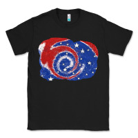 Patriotic Tie Dye Background 4th Of July Classic Tee | Teevron