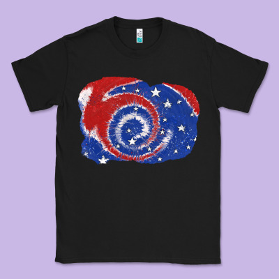 Patriotic Tie Dye Background 4th Of July Classic Tee Designed By Cowgirlartshop