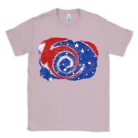Lilac Patriotic tie dye background 4th of july Classic Tee - CowGirlArtShop