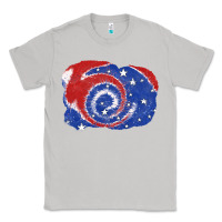 Moon Dust Patriotic tie dye background 4th of july Classic Tee - CowGirlArtShop