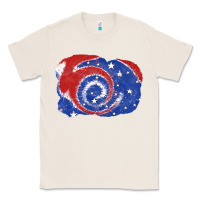 Natural Patriotic tie dye background 4th of july Classic Tee - CowGirlArtShop