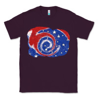 Plum Patriotic tie dye background 4th of july Classic Tee - CowGirlArtShop