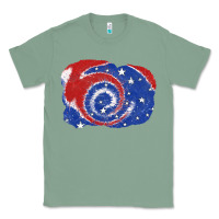 Sage Patriotic tie dye background 4th of july Classic Tee - CowGirlArtShop
