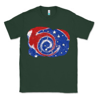 Sports Green Patriotic tie dye background 4th of july Classic Tee - CowGirlArtShop