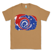Toasted Coconut Patriotic tie dye background 4th of july Classic Tee - CowGirlArtShop
