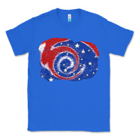 True Royal Patriotic tie dye background 4th of july Classic Tee - CowGirlArtShop