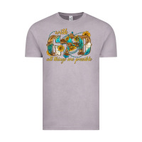 Vintage Zinc with god all things are possible with cross Vintage Tee - texasbilliewilder