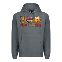 Rock peace love beer Premium Hoodie - NancyCooperArtShop