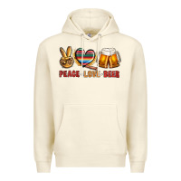 Sandshell peace love beer Premium Hoodie - NancyCooperArtShop