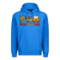 True Royal peace love beer Premium Hoodie - NancyCooperArtShop
