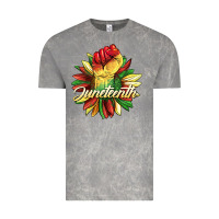 Cloud Rock juneteenth fist sunflower Vintage Tee - BarkalooDesign