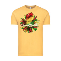 Vintage Mustard juneteenth fist sunflower Vintage Tee - BarkalooDesign