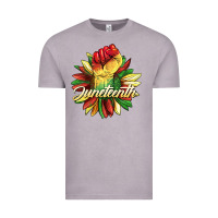 Vintage Zinc juneteenth fist sunflower Vintage Tee - BarkalooDesign