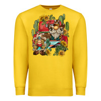 Lemon western gnome truck cactus sunflower Premium Sweatshirt - BarkalooDesign