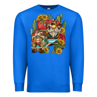 True Royal western gnome truck cactus sunflower Premium Sweatshirt - BarkalooDesign