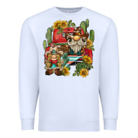 White western gnome truck cactus sunflower Premium Sweatshirt - BarkalooDesign