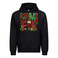 Black Mimi Elf with Knitting Christmas Urban Hoodie - BundleAndBundleShop