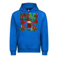 Cobalt Mimi Elf with Knitting Christmas Urban Hoodie - BundleAndBundleShop