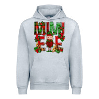 Heather Grey Mimi Elf with Knitting Christmas Urban Hoodie - BundleAndBundleShop