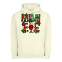 Pigment Pistachio Mimi Elf with Knitting Christmas Urban Hoodie - BundleAndBundleShop