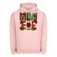 Pigment Salmon Mimi Elf with Knitting Christmas Urban Hoodie - BundleAndBundleShop