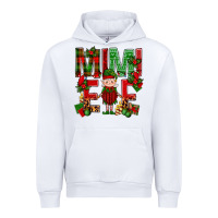White Mimi Elf with Knitting Christmas Urban Hoodie - BundleAndBundleShop