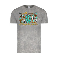 Cloud Rock with god all things are possible with gemstone Vintage Tee - texasbilliewilder