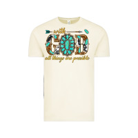 Vintage Arctic with god all things are possible with gemstone Vintage Tee - texasbilliewilder