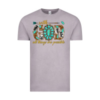Vintage Zinc with god all things are possible with gemstone Vintage Tee - texasbilliewilder