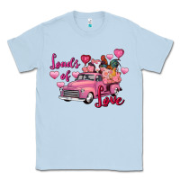 Dusty Blue loads of love valentine's day farm truck Classic Tee - FaDigitalArtStudio
