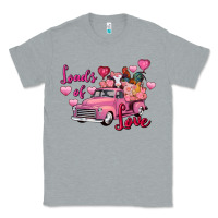 Heather Grey loads of love valentine's day farm truck Classic Tee - FaDigitalArtStudio