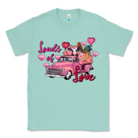 Seafoam loads of love valentine's day farm truck Classic Tee - FaDigitalArtStudio