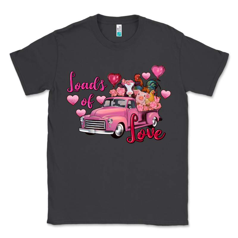 Loads Of Love Valentine's Day Farm Truck Classic Tee by FaDigitalArtStudio | Teevron