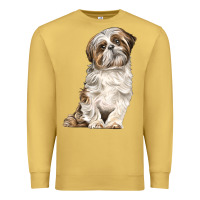 Antique Gold Shih Tzu Dog Premium Sweatshirt - LillyAllenDesigns