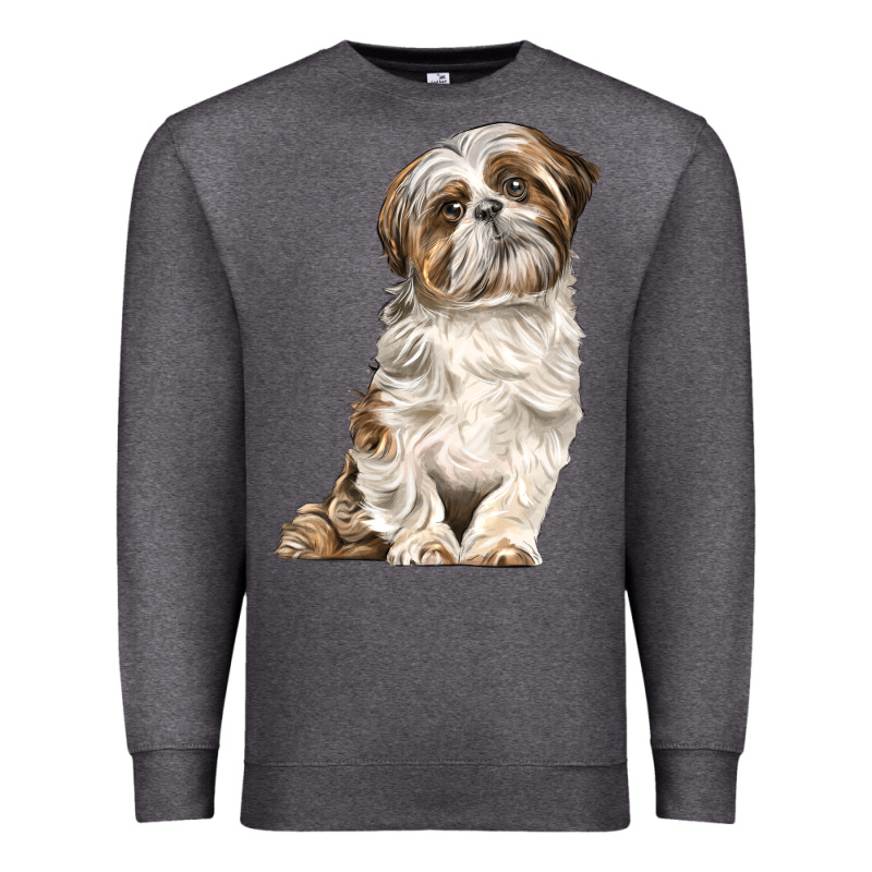 Shih Tzu Dog Premium Sweatshirt by LillyAllenDesigns | Teevron