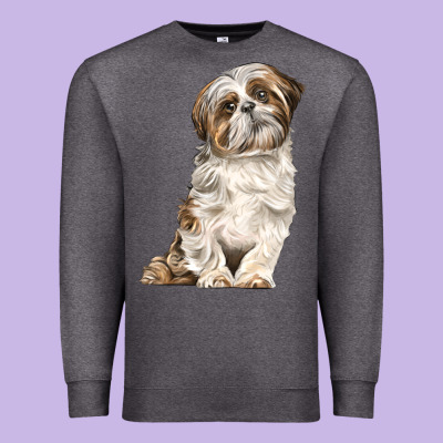 Shih Tzu Dog Premium Sweatshirt Designed By Lillyallendesigns
