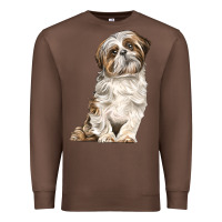 Chestnut Shih Tzu Dog Premium Sweatshirt - LillyAllenDesigns